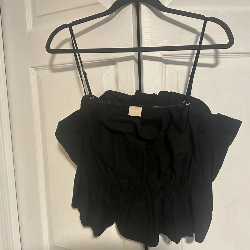 H&M Black Crop Top for Women